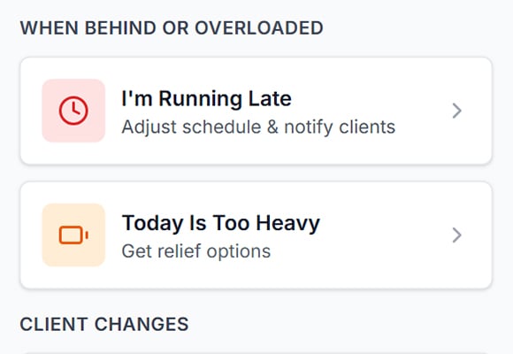 Day-of Rescue feature